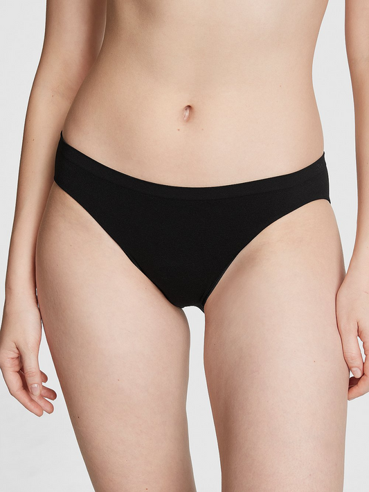 Seamless Bikini Panty (Smooth | Pure Black)