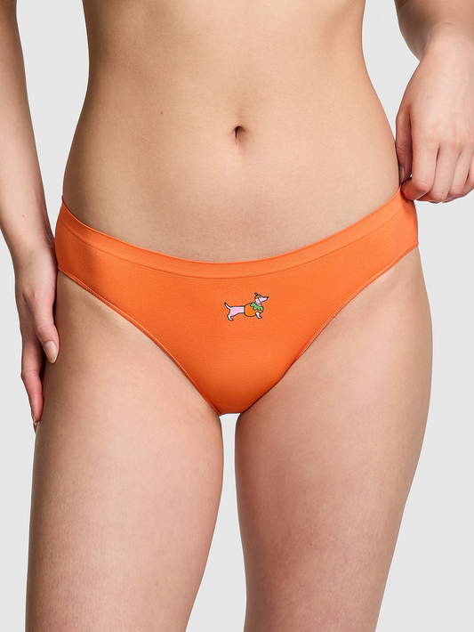 Seamless Bikini Panty (Smooth | Half Baked w/ Pumpkin Dog Graphic)