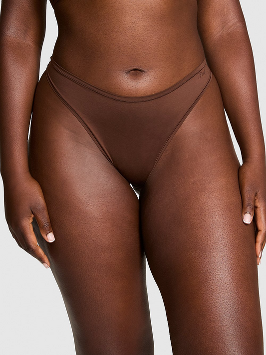 Base Stretch Thong Panty (Ganache)