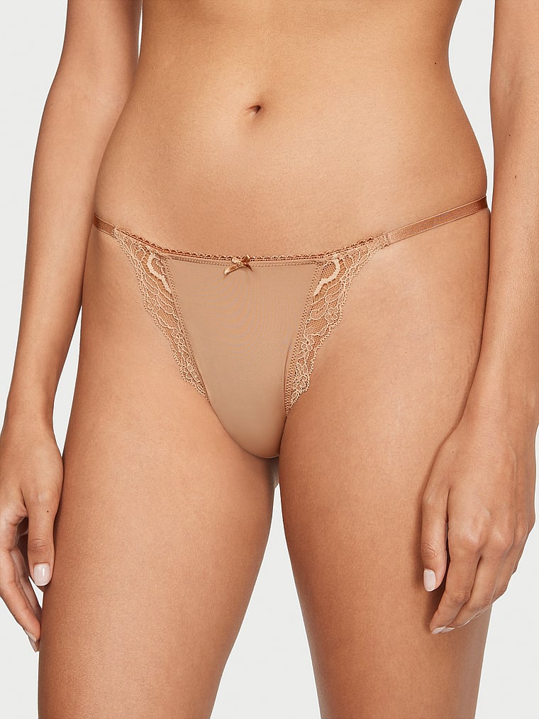 Smooth & Lace Mini String Bikini Panty