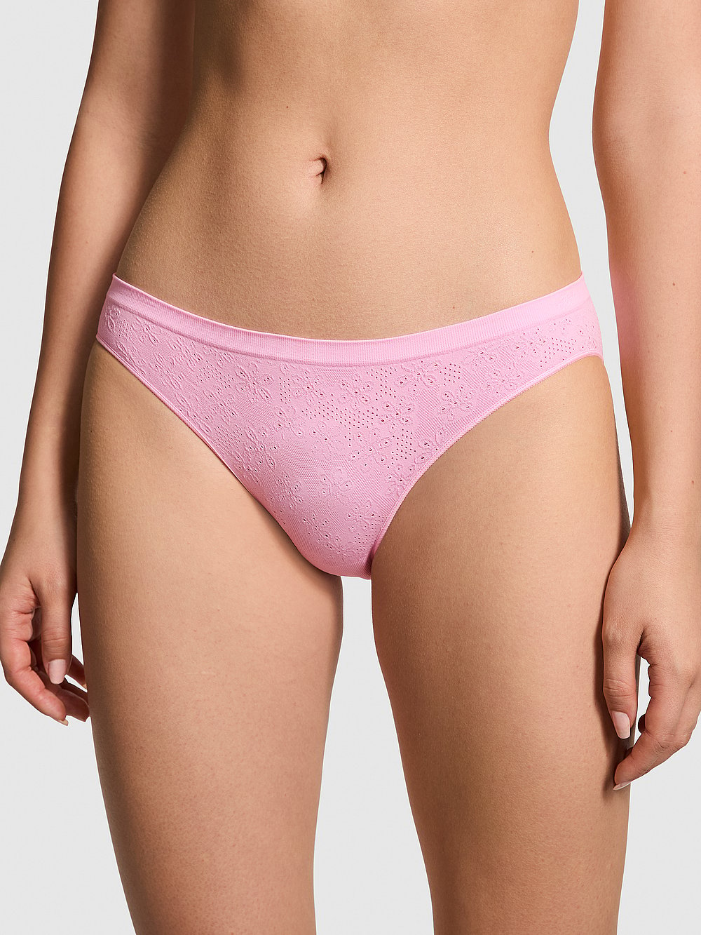 Seamless Bikini Panty (Daisy Pointelle | Pink Bubble Daisy)