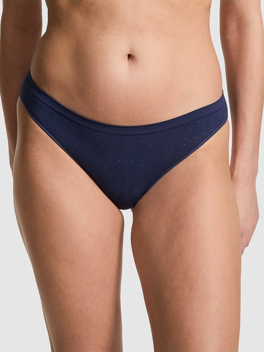 Seamless Bikini Panty (Daisy Pointelle | Midnight Navy Daisy)