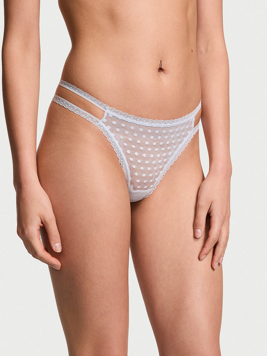 Wink Strappy Thong Panty (Hydrangea Blue)