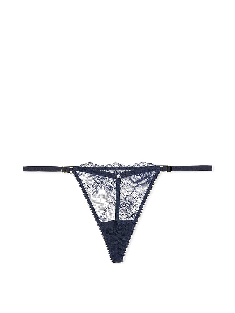 Rose Lace Adjustable V-String Panty