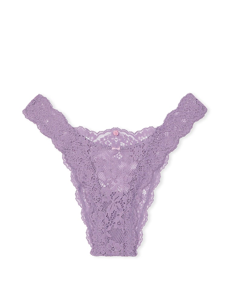 Lace Brazilian Panty (Frozen PlumCopy)