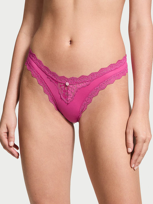 Lace-Trim Brazilian Panty ( Luscious rose Copy )