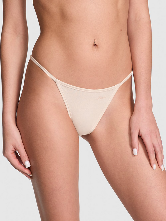 Cotton String Bikini Panty (Marzipan)