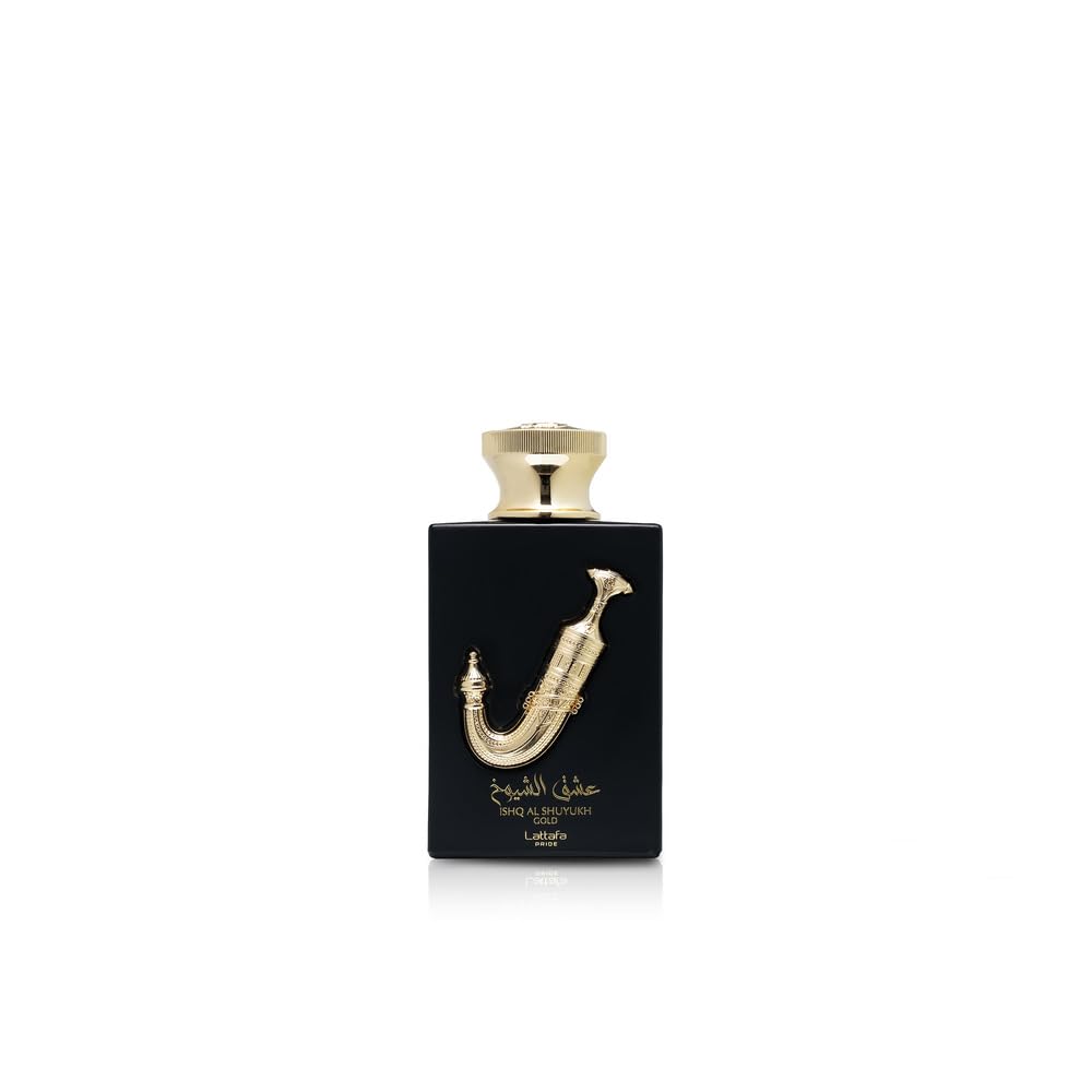 Lattafa Pride Ishq Al Shuyukh Gold for Unisex Eau de Parfum Spray, 3.4 Ounce