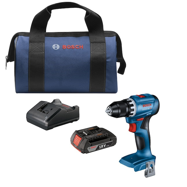 Bosch 18-volt 1/2-in Keyless Brushless Cordless Drill (1-Battery, Charger and Soft Bag included)