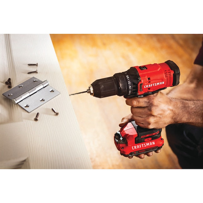 CRAFTSMAN V20 20-volt Max 1/2-in Keyless Cordless Drill (1-Battery Included, Charger Included)