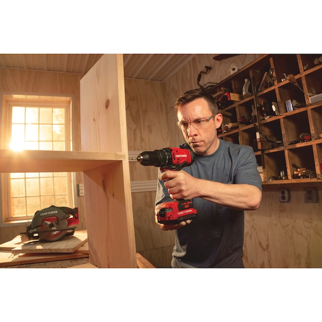 CRAFTSMAN V20 20-volt Max 1/2-in Keyless Cordless Drill (1-Battery Included, Charger Included)