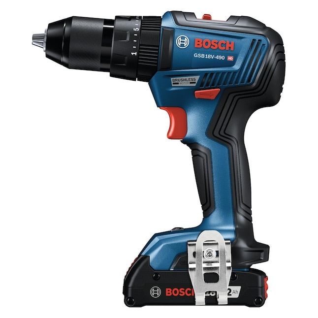 Bosch 1/2-in 18-volt Variable Brushless Cordless Hammer Drill (1-Battery and Charger Included)