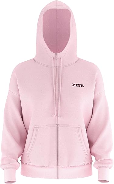 Victoria's Secret PINK Fleece Zip Up Everyday Hoodie, Women's Sweatshirt (XS-XXL)