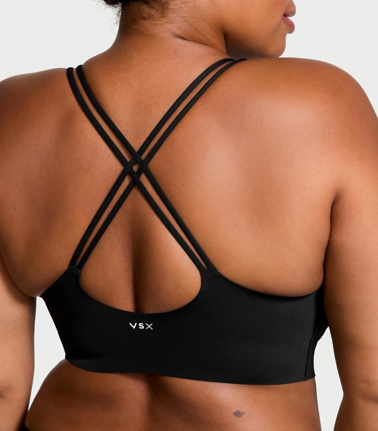 Victoria's Secret Women's VSX Elevate Strappy-Comfort Sports Bra, Low Impact Wireless Sports Bra, Bras for Women (XS-XXL)