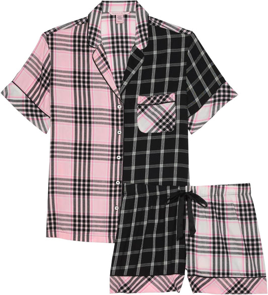 Victoria's Secret Flannel Short Pajama Set