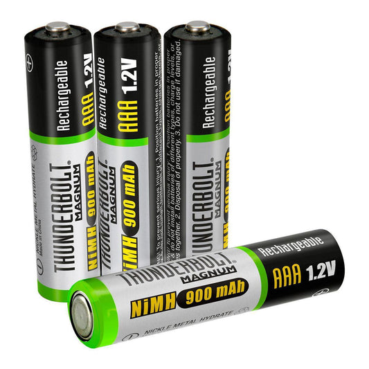 THUNDERBOLT MAGNUM AAA High Capacity NiMH Rechargeable Batteries, 4 Pack