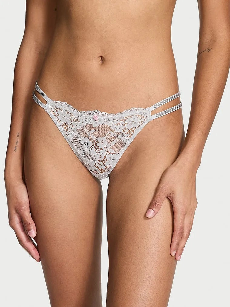 VICTORIA SECRET Twinkle Strap Lace Brazilian Panty (Copy)