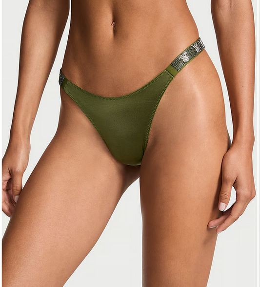 Tanga con tiras brillantes muy sexys de Victoria's Secret para mujer (tallas XS a XXL)