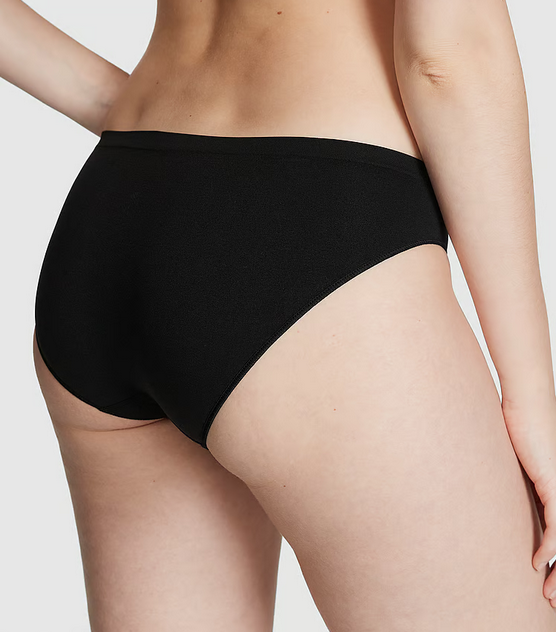 Seamless Bikini Panty (Smooth | Pure Black)