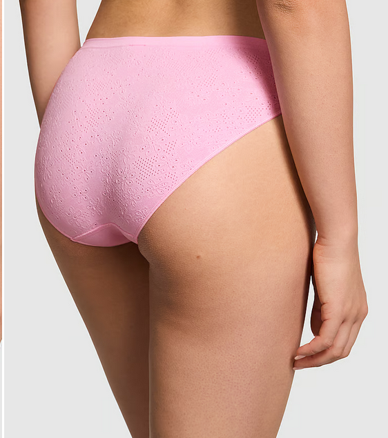 Seamless Bikini Panty (Daisy Pointelle | Pink Bubble Daisy)