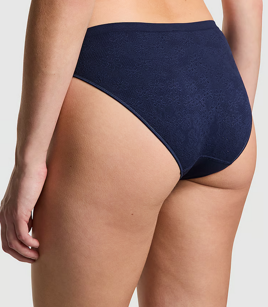 Seamless Bikini Panty (Daisy Pointelle | Midnight Navy Daisy)