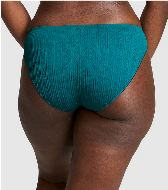 Seamless Bikini Panty (Knit | Jade Way w/ Laurel P Graphic)