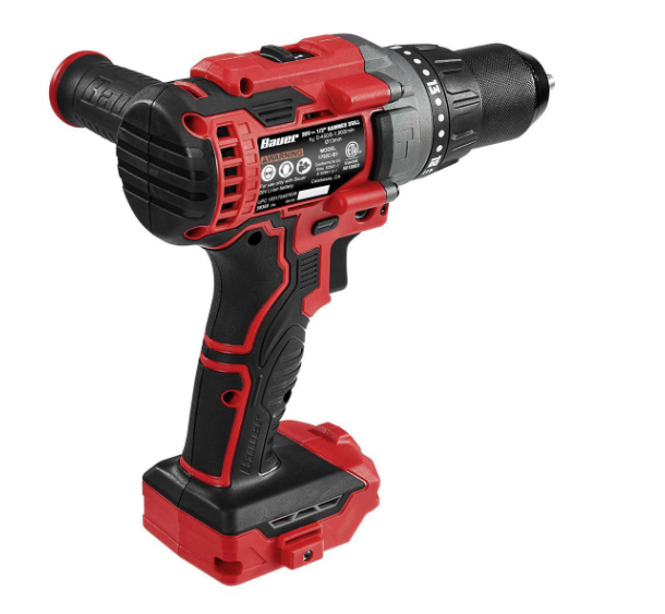 BAUER 20V Brushless Cordless, 1/2 in. Hammer Drill - Tool Only