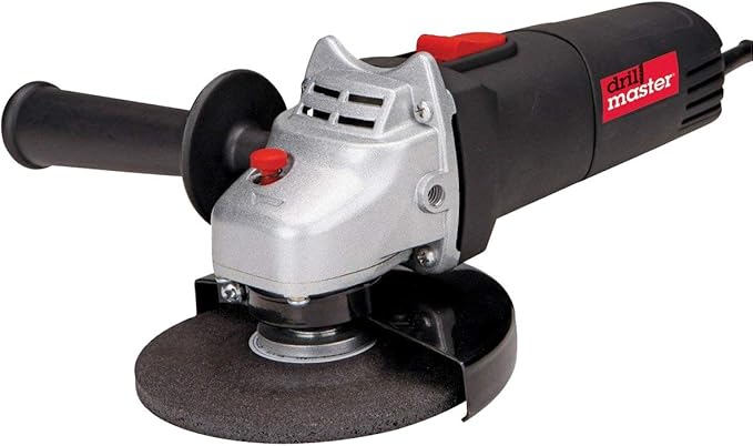 Amoladora angular eléctrica de 120 voltios y 4-1/2" Drillmaster para cortar metales