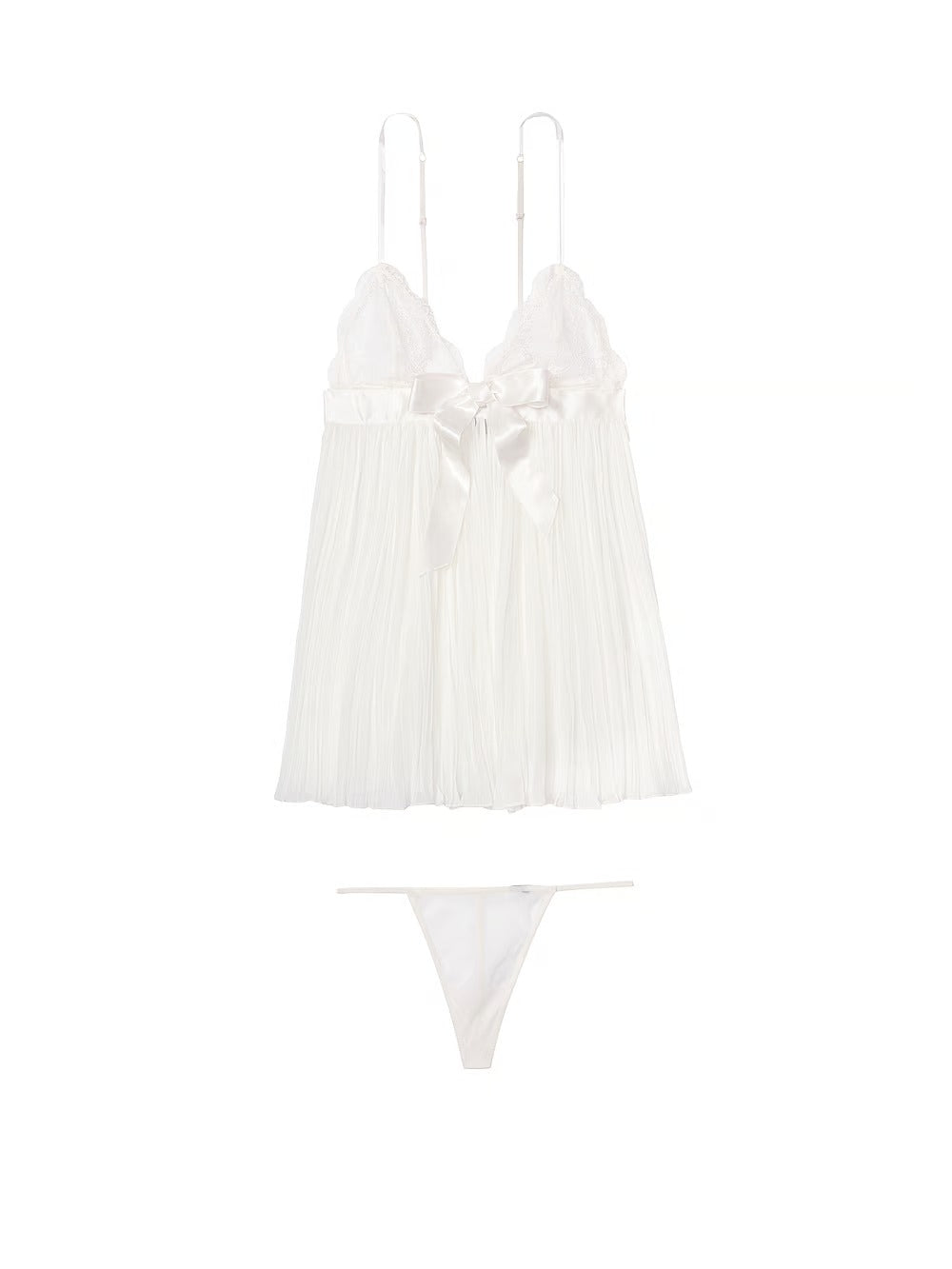 VICTORIA SECRET Pleated Babydoll Set