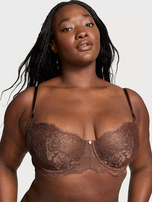 VICTORIA'S SECRET Dream Angels Wicked Unlined Lace Balconette Bra.