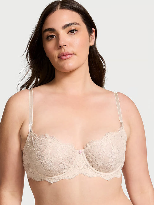 VICTORIA'S SECRET Dream Angels Wicked Unlined Lace Balconette Bra.