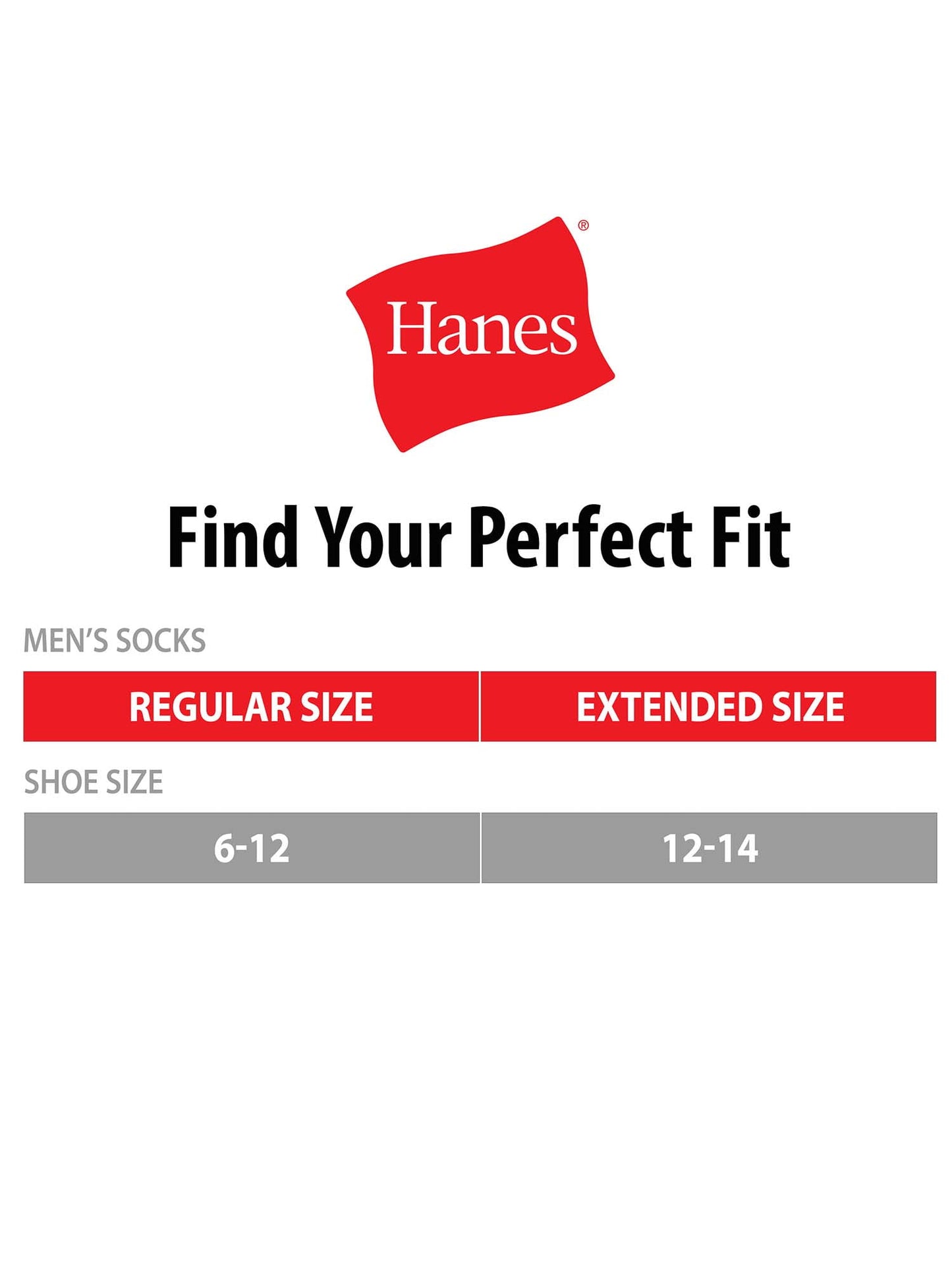 Hanes Men's Moisture-Wicking Crew Socks, 20-Pairs, Sizes 6-12, White