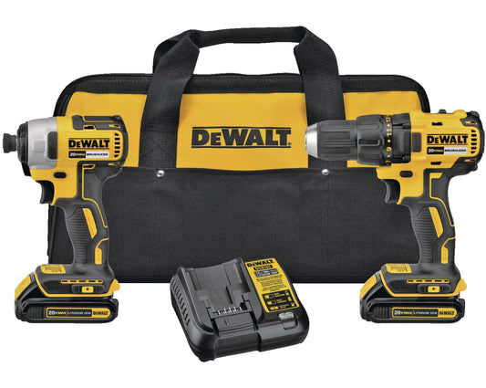 DEWALT DCK277C2 20V MAX Brushless Cordless Compact Drill/Driver & Impact Driver Combo Kit