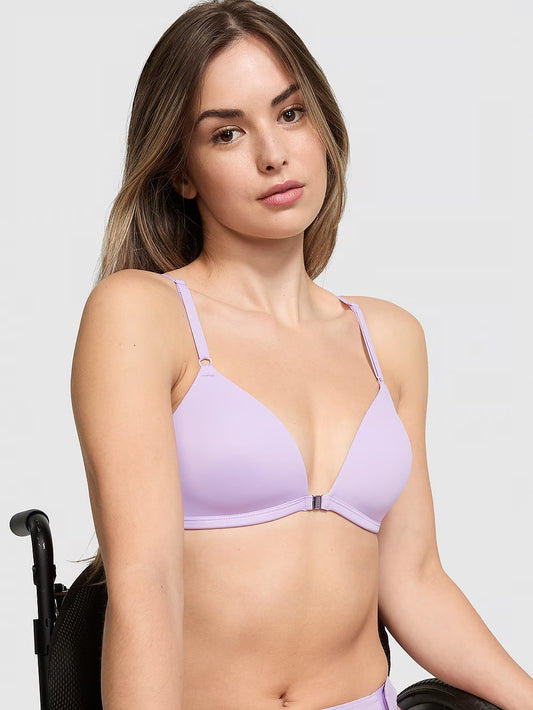 Sujetador sin aros con forro ligero y cierre frontal adaptable Wear Everywhere de Victoria's Secret para mujer (32A-38DD)