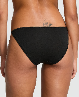 Cotton String Bikini Panty (Pure Black)